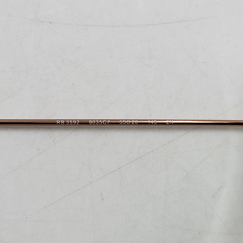 【現状渡し品】【メンズ/レディース】 Ray-Ban レイバン ROUND SUNGLASSES RB3592 ラウンドサングラス 203-251112-as-42-izu サイズ：55□20-145 カラー：グリーン×ゴールド 万代Net店