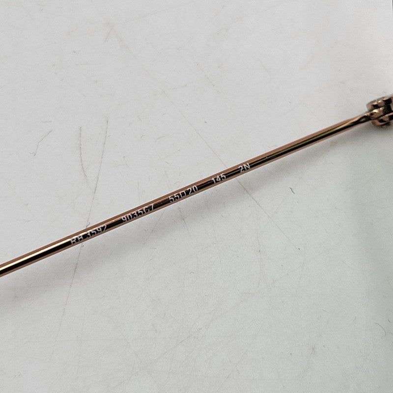 【現状渡し品】【メンズ/レディース】 Ray-Ban レイバン ROUND SUNGLASSES RB3592 ラウンドサングラス 203-251112-as-42-izu サイズ：55□20-145 カラー：グリーン×ゴールド 万代Net店