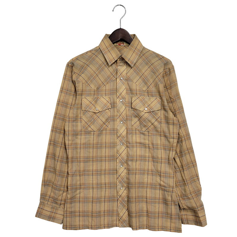 【中古品】【メンズ】 WILDFIRE ワイルドファイア WESTERN L/S SHIRT ウエスタン ロングスリーブ シャツ 三角タグ 長袖 トップス 146-251115-as-15-izu サイズ：M カラー：ベージュ 万代Net店