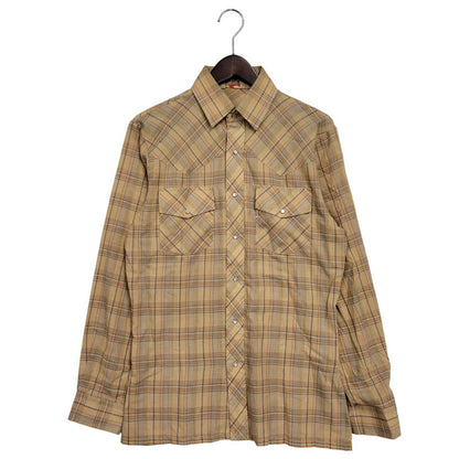 【中古品】【メンズ】 WILDFIRE ワイルドファイア WESTERN L/S SHIRT ウエスタン ロングスリーブ シャツ 三角タグ 長袖 トップス 146-251115-as-15-izu サイズ：M カラー：ベージュ 万代Net店