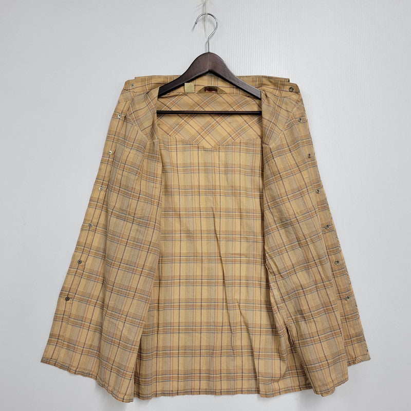【中古品】【メンズ】 WILDFIRE ワイルドファイア WESTERN L/S SHIRT ウエスタン ロングスリーブ シャツ 三角タグ 長袖 トップス 146-251115-as-15-izu サイズ：M カラー：ベージュ 万代Net店