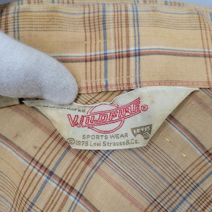 【中古品】【メンズ】 WILDFIRE ワイルドファイア WESTERN L/S SHIRT ウエスタン ロングスリーブ シャツ 三角タグ 長袖 トップス 146-251115-as-15-izu サイズ：M カラー：ベージュ 万代Net店