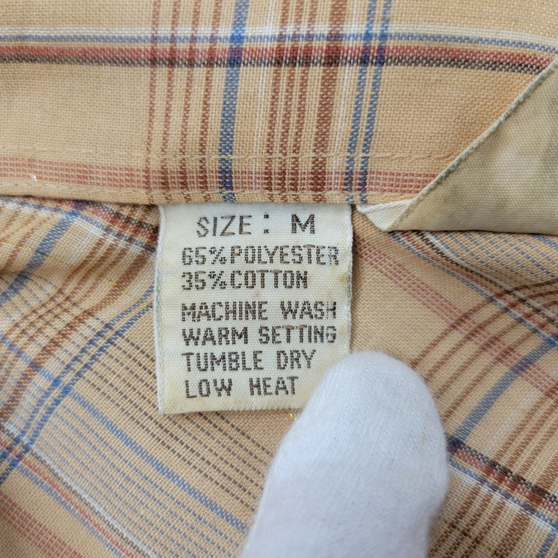 【中古品】【メンズ】 WILDFIRE ワイルドファイア WESTERN L/S SHIRT ウエスタン ロングスリーブ シャツ 三角タグ 長袖 トップス 146-251115-as-15-izu サイズ：M カラー：ベージュ 万代Net店