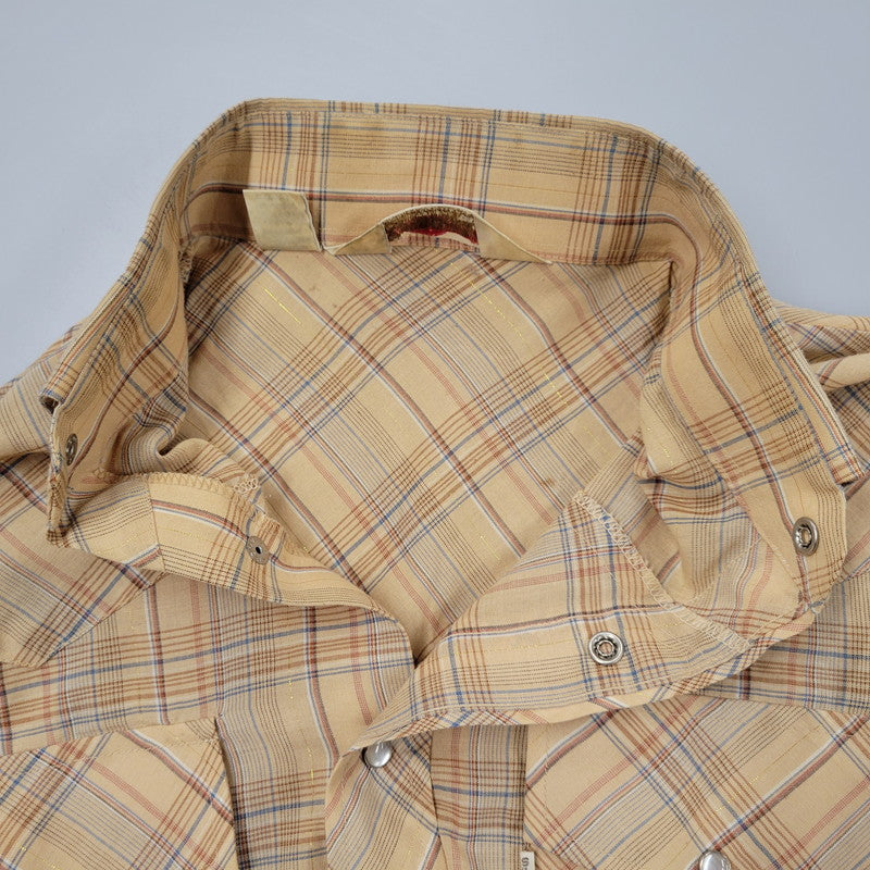 【中古品】【メンズ】 WILDFIRE ワイルドファイア WESTERN L/S SHIRT ウエスタン ロングスリーブ シャツ 三角タグ 長袖 トップス 146-251115-as-15-izu サイズ：M カラー：ベージュ 万代Net店