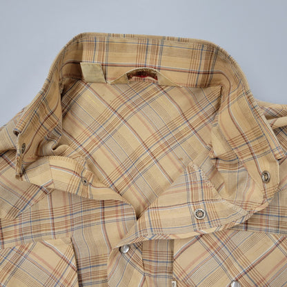 【中古品】【メンズ】 WILDFIRE ワイルドファイア WESTERN L/S SHIRT ウエスタン ロングスリーブ シャツ 三角タグ 長袖 トップス 146-251115-as-15-izu サイズ：M カラー：ベージュ 万代Net店