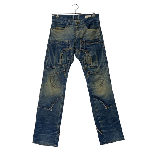【現状渡し品】【メンズ】 PAPER REBUILD DESIGN JEANS ペーパー リビルド デザイン ジーンズ ズボン ボトムス 157-251110-ya-08-izu サイズ：S カラー：インディゴ 万代Net店