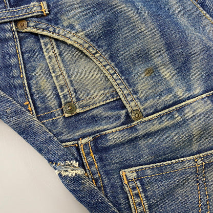 【現状渡し品】【メンズ】 PAPER REBUILD DESIGN JEANS ペーパー リビルド デザイン ジーンズ ズボン ボトムス 157-251110-ya-08-izu サイズ：S カラー：インディゴ 万代Net店