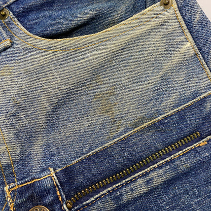 【現状渡し品】【メンズ】 PAPER REBUILD DESIGN JEANS ペーパー リビルド デザイン ジーンズ ズボン ボトムス 157-251110-ya-08-izu サイズ：S カラー：インディゴ 万代Net店