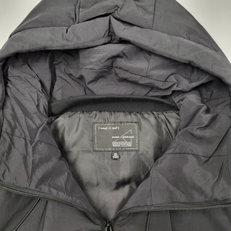 【中古美品】【メンズ】 Mark Gonzales マークゴンザレス HOODED PUFFER JACKET 2H5-63816 フーデッド パファー ジャケット アウター 142-251115-as-23-izu サイズ：M カラー：ブラック 万代Net店