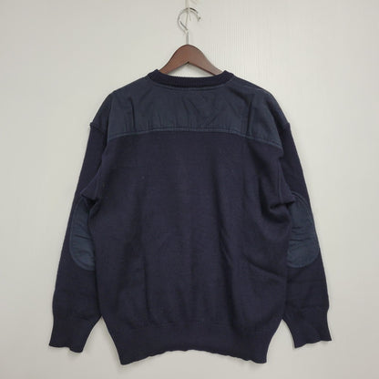 【現状渡し品】【メンズ】 PAUL&SHARK ポールアンドシャーク KNIT SWEATER ニット セーター イタリア製 長袖 トップス 146-251115-as-17-izu サイズ：L カラー：ネイビー 万代Net店