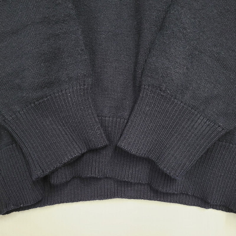 【現状渡し品】【メンズ】 PAUL&SHARK ポールアンドシャーク KNIT SWEATER ニット セーター イタリア製 長袖 トップス 146-251115-as-17-izu サイズ：L カラー：ネイビー 万代Net店