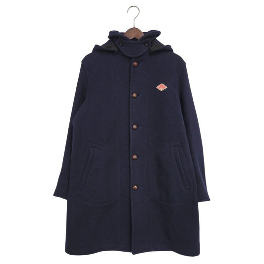 【中古品】【メンズ】 2WAY WOOL MOSSER HOOD COAT JD-8454 ウールモッサ フードコート アウター 140-251115-as-22-izu サイズ：38 カラー：ネイビー 万代Net店