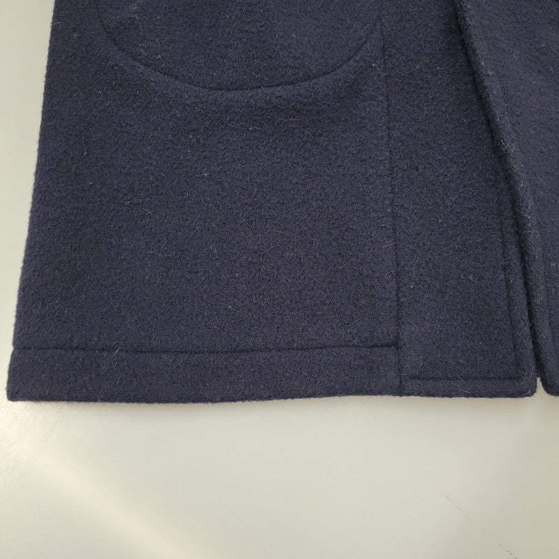 【中古品】【メンズ】 2WAY WOOL MOSSER HOOD COAT JD-8454 ウールモッサ フードコート アウター 140-251115-as-22-izu サイズ：38 カラー：ネイビー 万代Net店