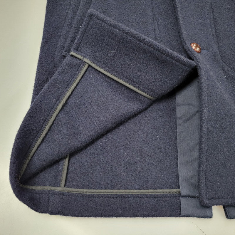 【中古品】【メンズ】 2WAY WOOL MOSSER HOOD COAT JD-8454 ウールモッサ フードコート アウター 140-251115-as-22-izu サイズ：38 カラー：ネイビー 万代Net店