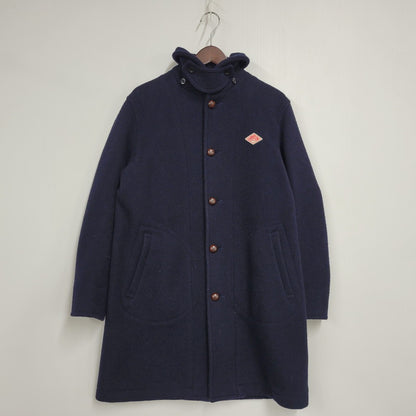 【中古品】【メンズ】 2WAY WOOL MOSSER HOOD COAT JD-8454 ウールモッサ フードコート アウター 140-251115-as-22-izu サイズ：38 カラー：ネイビー 万代Net店