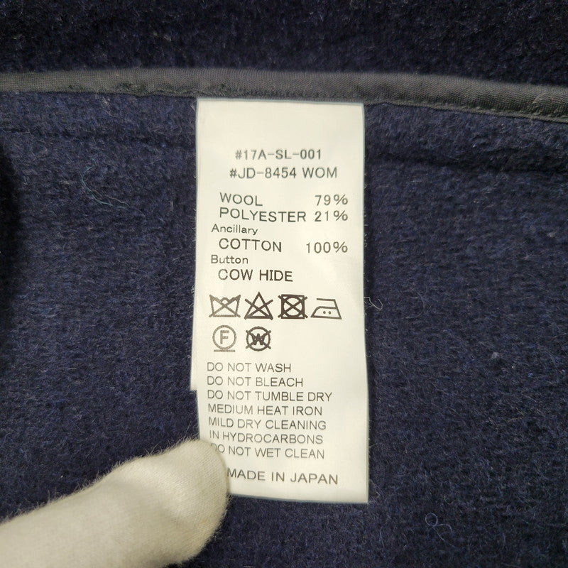 【中古品】【メンズ】 2WAY WOOL MOSSER HOOD COAT JD-8454 ウールモッサ フードコート アウター 140-251115-as-22-izu サイズ：38 カラー：ネイビー 万代Net店
