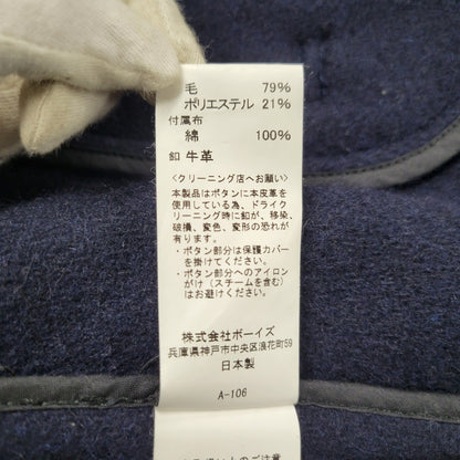 【中古品】【メンズ】 2WAY WOOL MOSSER HOOD COAT JD-8454 ウールモッサ フードコート アウター 140-251115-as-22-izu サイズ：38 カラー：ネイビー 万代Net店