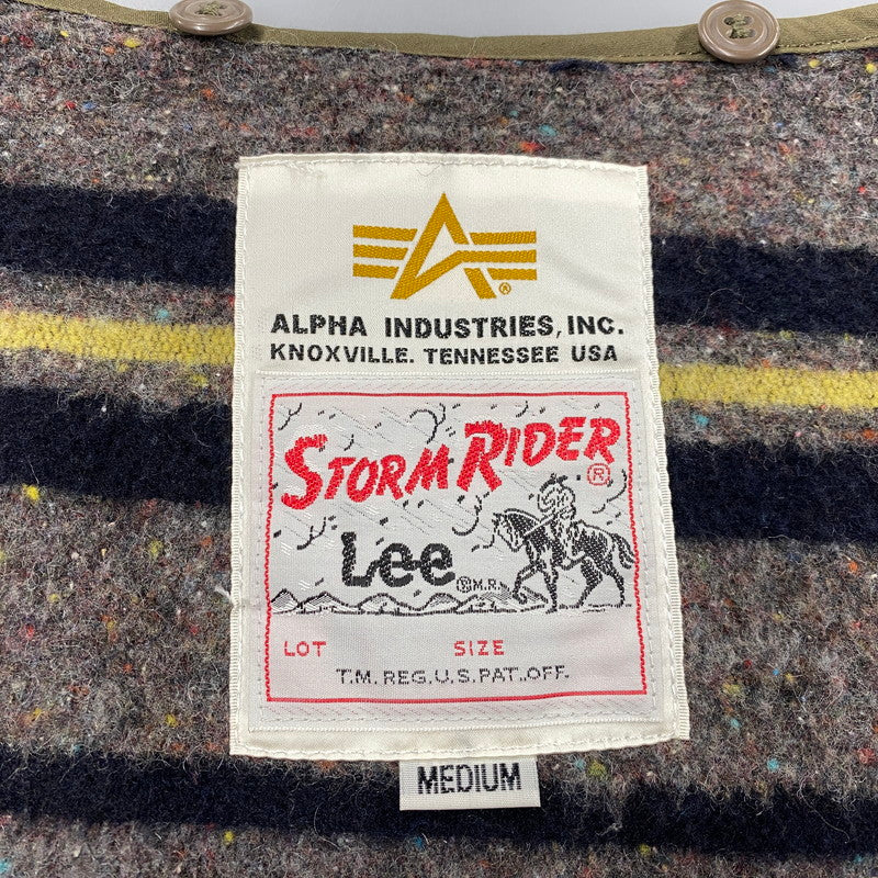 【中古品】【メンズ】 ALPHA INDUSTRIES ルファインダルトリーズ × LEE リー MODS COAT 20537-8920 モッズコート ジャケット アウター 145-251115-as-21-izu サイズ：M カラー：カーキ 万代Net店