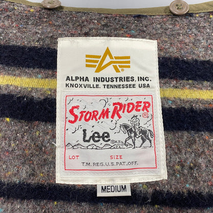 【中古品】【メンズ】 ALPHA INDUSTRIES ルファインダルトリーズ × LEE リー MODS COAT 20537-8920 モッズコート ジャケット アウター 145-251115-as-21-izu サイズ：M カラー：カーキ 万代Net店