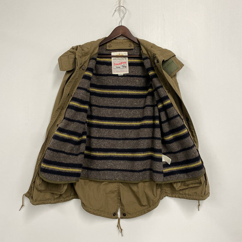 【中古品】【メンズ】 ALPHA INDUSTRIES ルファインダルトリーズ × LEE リー MODS COAT 20537-8920 モッズコート ジャケット アウター 145-251115-as-21-izu サイズ：M カラー：カーキ 万代Net店