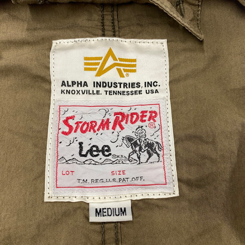 【中古品】【メンズ】 ALPHA INDUSTRIES ルファインダルトリーズ × LEE リー MODS COAT 20537-8920 モッズコート ジャケット アウター 145-251115-as-21-izu サイズ：M カラー：カーキ 万代Net店