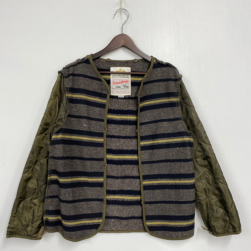 【中古品】【メンズ】 ALPHA INDUSTRIES ルファインダルトリーズ × LEE リー MODS COAT 20537-8920 モッズコート ジャケット アウター 145-251115-as-21-izu サイズ：M カラー：カーキ 万代Net店