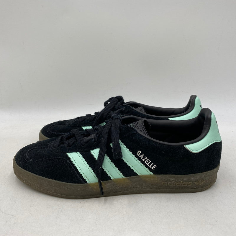 【中古品】【メンズ/レディース】 adidas アディダス JR7112 GAZELLE INDOOR ガゼル インドア スニーカー 靴 シューズ 161-251110-ya-11-izu サイズ：26cm カラー：Core Black / Clear Mint / Gum 万代Net店
