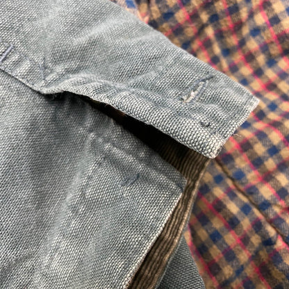 【現状渡し品】【メンズ】 L.L.Bean エルエルビーン H147 80'S USA製 COTTON CHECK LINER HUNTING JACKET コットン チェック ライナー ハンティング ジャケット アウター 146-251111-ya-09-izu サイズ：L カラー：グリーン 万代Net店