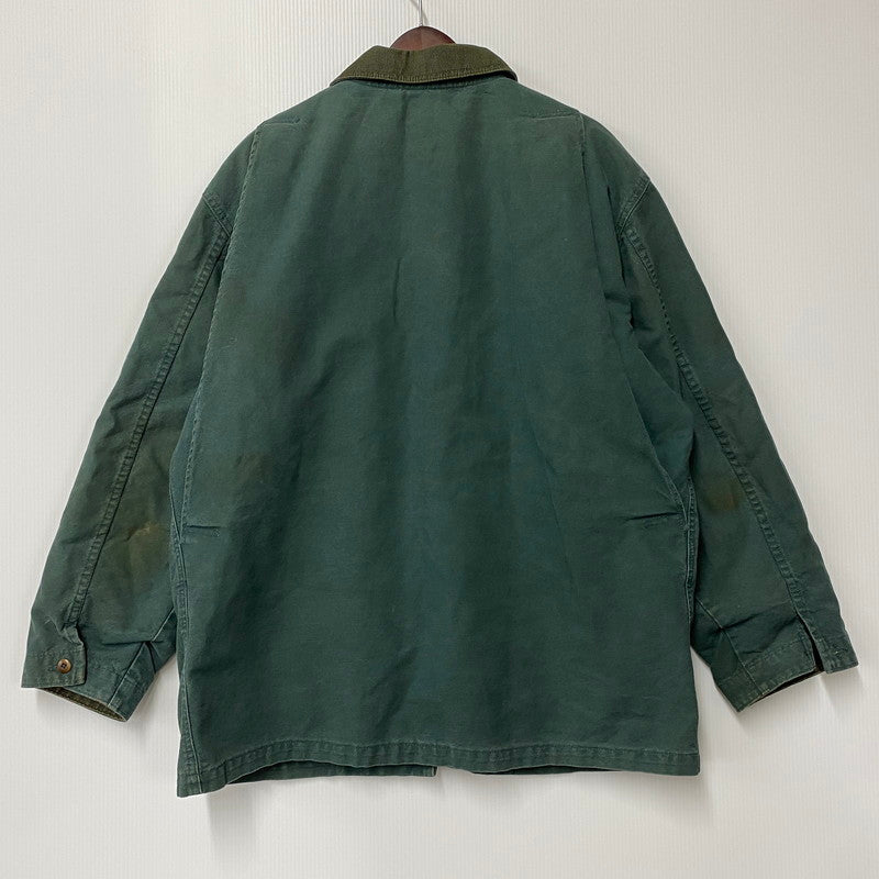 【現状渡し品】【メンズ】 L.L.Bean エルエルビーン H147 80'S USA製 COTTON CHECK LINER HUNTING JACKET コットン チェック ライナー ハンティング ジャケット アウター 146-251111-ya-09-izu サイズ：L カラー：グリーン 万代Net店
