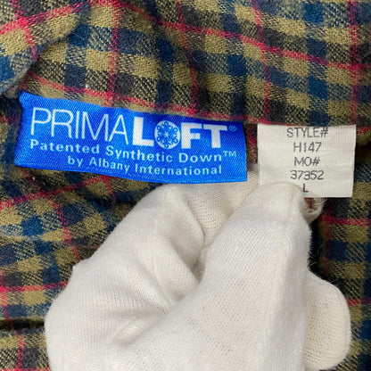 【現状渡し品】【メンズ】 L.L.Bean エルエルビーン H147 80'S USA製 COTTON CHECK LINER HUNTING JACKET コットン チェック ライナー ハンティング ジャケット アウター 146-251111-ya-09-izu サイズ：L カラー：グリーン 万代Net店