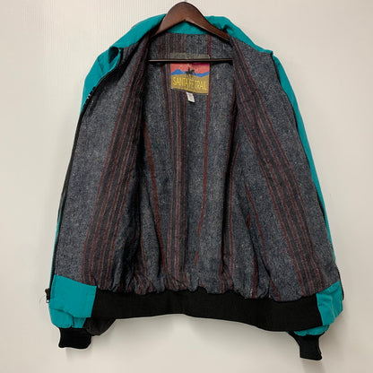 【中古品】【メンズ】 SANTA FE TRAIL サンタフェトレイル 90S BLANKET LINER TYROLEAN TAPE BLOUSON JACKET ブランケット ライナー チロリアン タイプ ブルゾン ジャケット アウター 146-251112-cs-24-izu サイズ：L カラー：ターコイズ 万代Net店