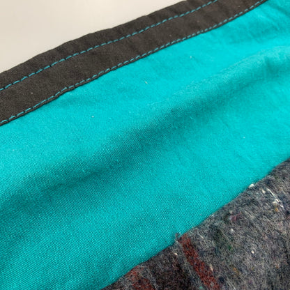 【中古品】【メンズ】 SANTA FE TRAIL サンタフェトレイル 90S BLANKET LINER TYROLEAN TAPE BLOUSON JACKET ブランケット ライナー チロリアン タイプ ブルゾン ジャケット アウター 146-251112-cs-24-izu サイズ：L カラー：ターコイズ 万代Net店