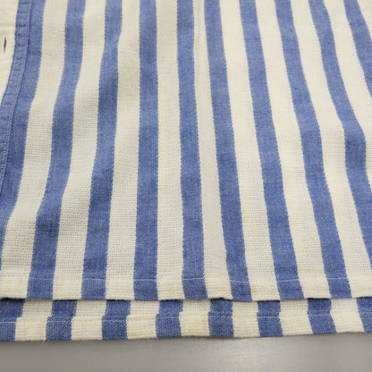 【現状渡し品】【メンズ】 L.L.Bean エルエルビーン COOL WEAVE STRIPE S/S SHIRT ストライプ ショートスリーブ シャツ USA製 半袖 トップス 146-251117-as-14-izu サイズ：L カラー：ブルー×ホワイト 万代Net店