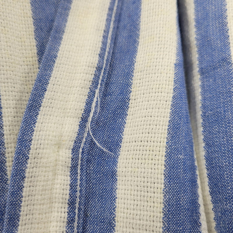 【現状渡し品】【メンズ】 L.L.Bean エルエルビーン COOL WEAVE STRIPE S/S SHIRT ストライプ ショートスリーブ シャツ USA製 半袖 トップス 146-251117-as-14-izu サイズ：L カラー：ブルー×ホワイト 万代Net店