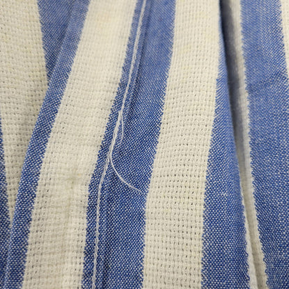 【現状渡し品】【メンズ】 L.L.Bean エルエルビーン COOL WEAVE STRIPE S/S SHIRT ストライプ ショートスリーブ シャツ USA製 半袖 トップス 146-251117-as-14-izu サイズ：L カラー：ブルー×ホワイト 万代Net店