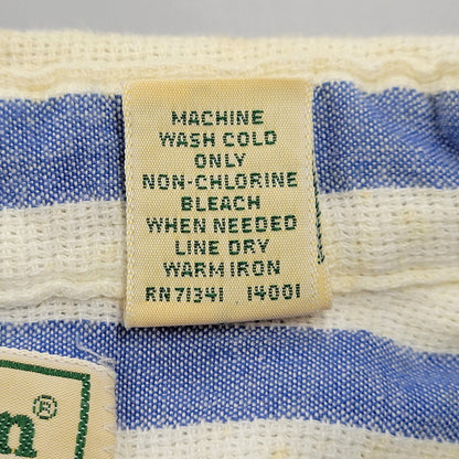 【現状渡し品】【メンズ】 L.L.Bean エルエルビーン COOL WEAVE STRIPE S/S SHIRT ストライプ ショートスリーブ シャツ USA製 半袖 トップス 146-251117-as-14-izu サイズ：L カラー：ブルー×ホワイト 万代Net店