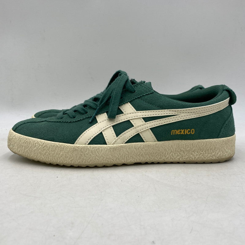 【中古品】【メンズ/レディース】 ONITSUKA TIGER オニツカタイガー MEXICO DELEGATION 1183B954 メキシコ デレゲーション スニーカー シューズ 靴 162-251115-as-03-izu サイズ：25cm カラー：グリーン 万代Net店