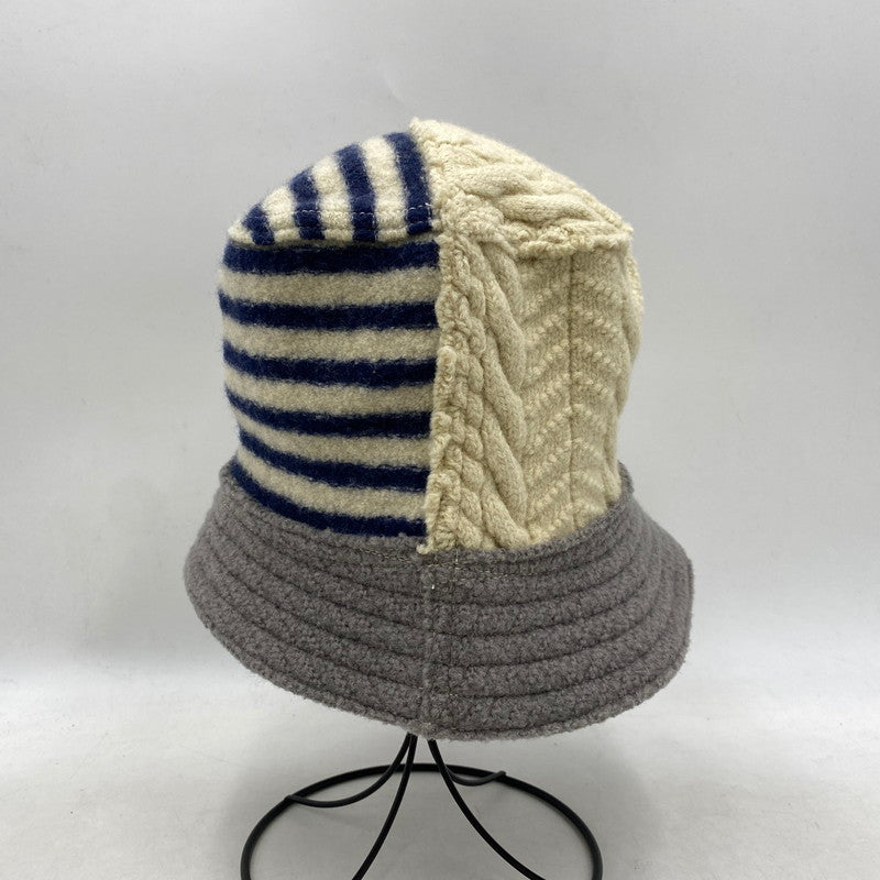 【中古美品】【メンズ/レディース】 45R フォーティファイブ・アール 61190024 USモーのケーブル×ボーダーハット 帽子 185-251115-as-04-izu サイズ：00 カラー：マルチカラー 万代Net店