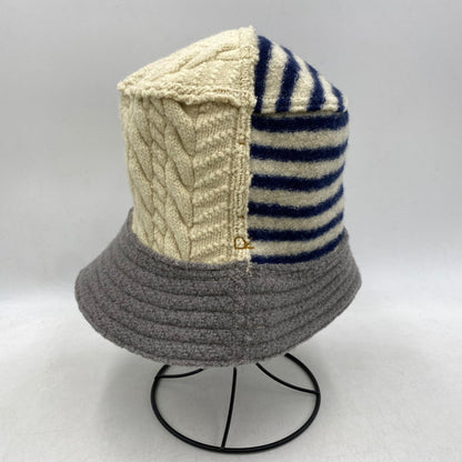 【中古美品】【メンズ/レディース】 45R フォーティファイブ・アール 61190024 USモーのケーブル×ボーダーハット 帽子 185-251115-as-04-izu サイズ：00 カラー：マルチカラー 万代Net店