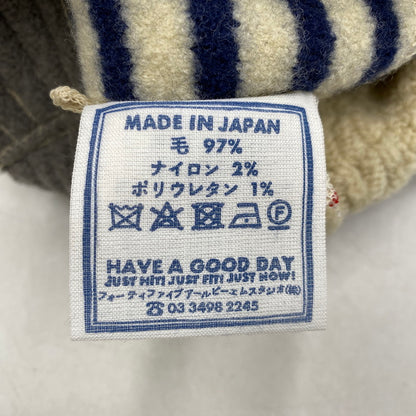 【中古美品】【メンズ/レディース】 45R フォーティファイブ・アール 61190024 USモーのケーブル×ボーダーハット 帽子 185-251115-as-04-izu サイズ：00 カラー：マルチカラー 万代Net店