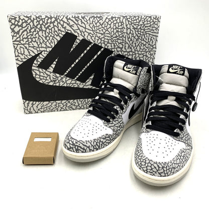【中古美品】【メンズ】 NIKE ナイキ AIR JORDAN 1 RETRO HIGH OG DZ5485-052 エア ジョーダン 1 レトロ ハイ OG スニーカー シューズ 靴 160-251112-as-09-izu サイズ：27cm カラー：TECH GREY/MUSLIN-BLACK-WHITE 万代Net店