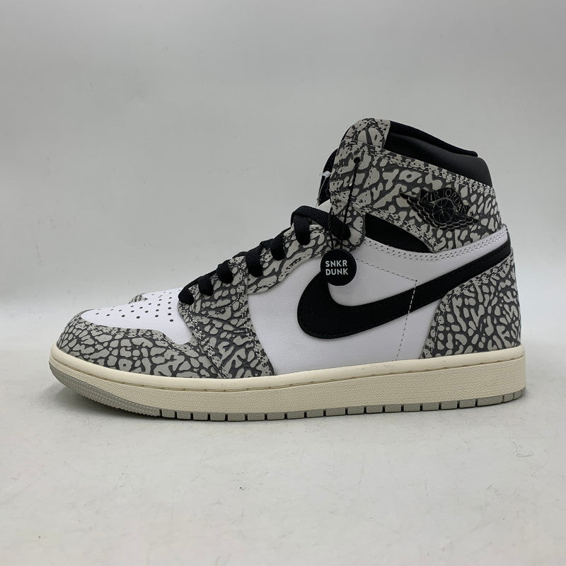【中古美品】【メンズ】 NIKE ナイキ AIR JORDAN 1 RETRO HIGH OG DZ5485-052 エア ジョーダン 1 レトロ ハイ OG スニーカー シューズ 靴 160-251112-as-09-izu サイズ：27cm カラー：TECH GREY/MUSLIN-BLACK-WHITE 万代Net店