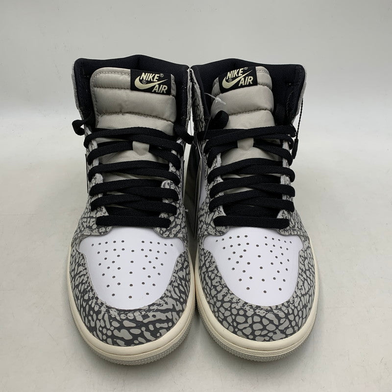 【中古美品】【メンズ】 NIKE ナイキ AIR JORDAN 1 RETRO HIGH OG DZ5485-052 エア ジョーダン 1 レトロ ハイ OG スニーカー シューズ 靴 160-251112-as-09-izu サイズ：27cm カラー：TECH GREY/MUSLIN-BLACK-WHITE 万代Net店