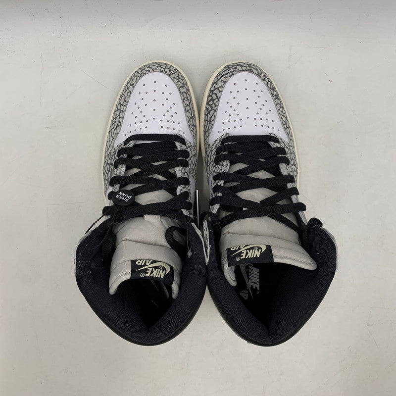 【中古美品】【メンズ】 NIKE ナイキ AIR JORDAN 1 RETRO HIGH OG DZ5485-052 エア ジョーダン 1 レトロ ハイ OG スニーカー シューズ 靴 160-251112-as-09-izu サイズ：27cm カラー：TECH GREY/MUSLIN-BLACK-WHITE 万代Net店