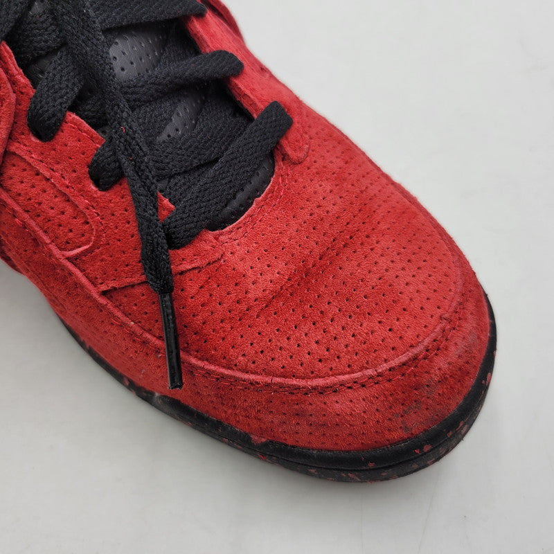 【中古品】【メンズ】 FILA×RISE FILA THE CAGE SUEDE BASKET BALL SHOES フィラ ザ ケージ スウェード バスケットボール シューズ スニーカー 靴 162-251117-cs-11-izu サイズ：US9 カラー：RED 万代Net店
