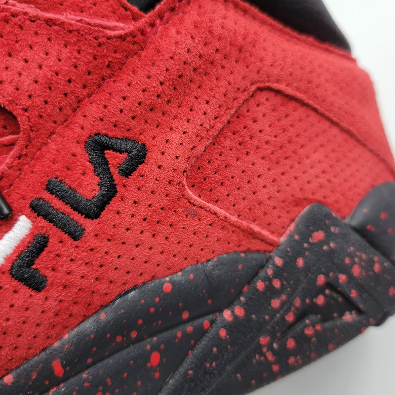 【中古品】【メンズ】 FILA×RISE FILA THE CAGE SUEDE BASKET BALL SHOES フィラ ザ ケージ スウェード バスケットボール シューズ スニーカー 靴 162-251117-cs-11-izu サイズ：US9 カラー：RED 万代Net店