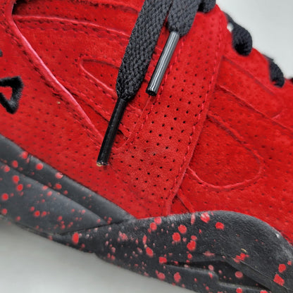 【中古品】【メンズ】 FILA×RISE FILA THE CAGE SUEDE BASKET BALL SHOES フィラ ザ ケージ スウェード バスケットボール シューズ スニーカー 靴 162-251117-cs-11-izu サイズ：US9 カラー：RED 万代Net店