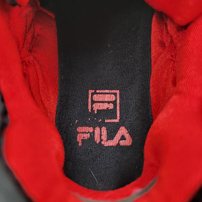 【中古品】【メンズ】 FILA×RISE FILA THE CAGE SUEDE BASKET BALL SHOES フィラ ザ ケージ スウェード バスケットボール シューズ スニーカー 靴 162-251117-cs-11-izu サイズ：US9 カラー：RED 万代Net店