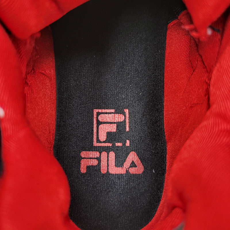 【中古品】【メンズ】 FILA×RISE FILA THE CAGE SUEDE BASKET BALL SHOES フィラ ザ ケージ スウェード バスケットボール シューズ スニーカー 靴 162-251117-cs-11-izu サイズ：US9 カラー：RED 万代Net店