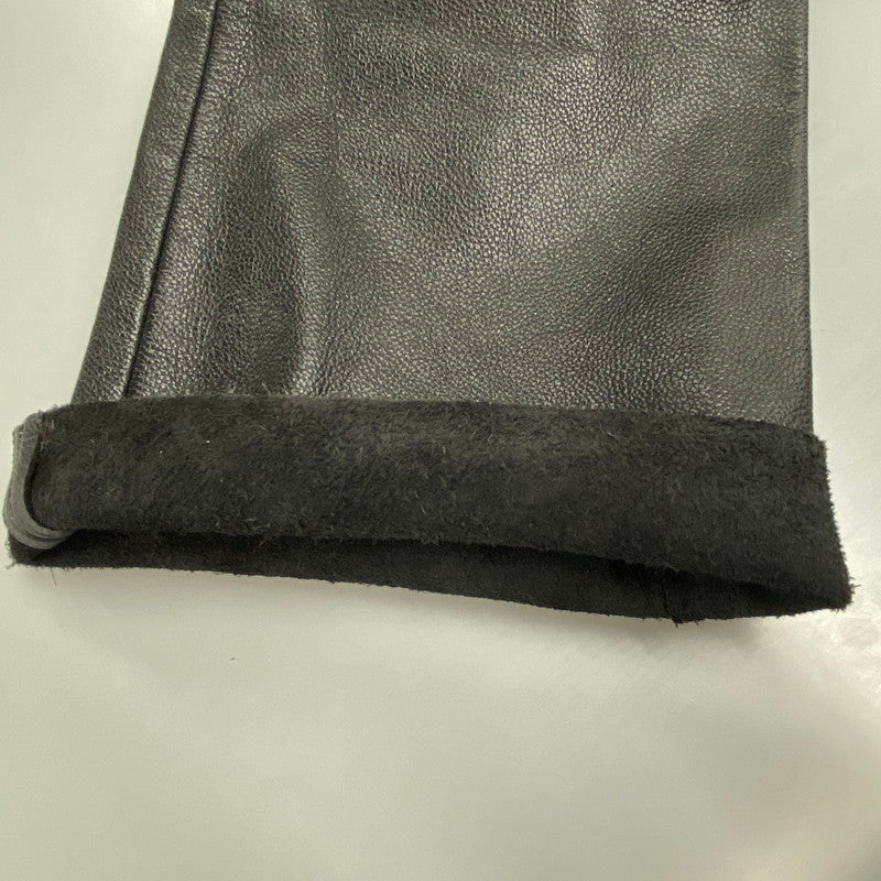 【中古品】【メンズ】 ROOKIE LEATHERS ルーキーレザーズ LEATHER STRAIGHT PANTS レザー ストレート パンツ ボトムス 156-251123-as-12-izu サイズ：M カラー：ブラック 万代Net店
